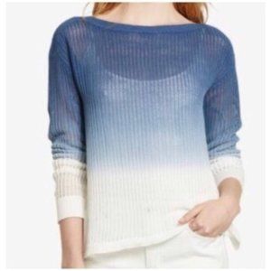 Lauren Ralph Lauren Blue White Ombre Sweater